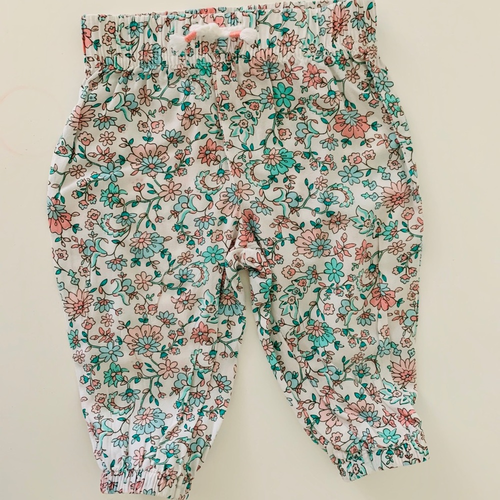 Flower print baby jogger